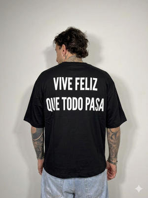 T-shirt ser feliz black