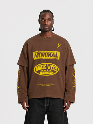 Double loongsleeve donati x minimal brown