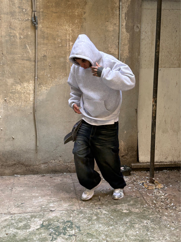 hoodie kanye grigio nike