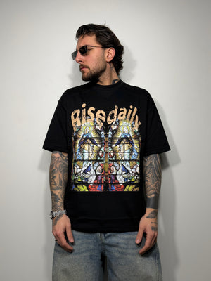 t-shirt rise daily black