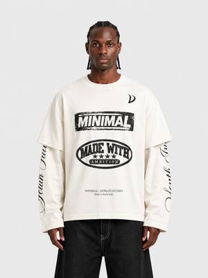 Double loongsleeve donati x minimal white