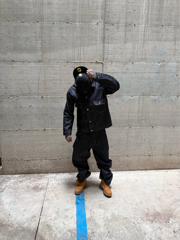 coordset trust no one denim raw blu