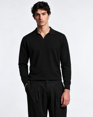 Polo galles long black