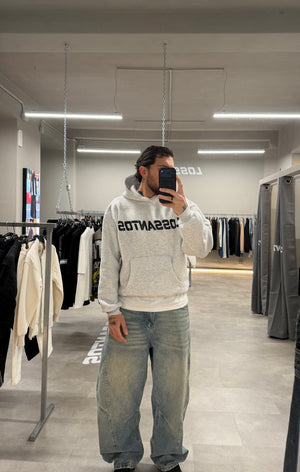 hoodie los santos light grey