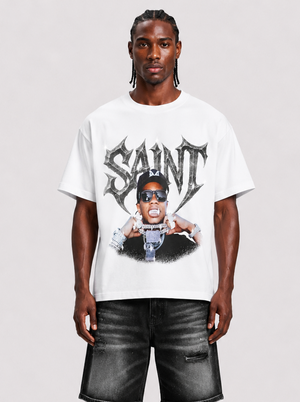t-shirt saint asap white