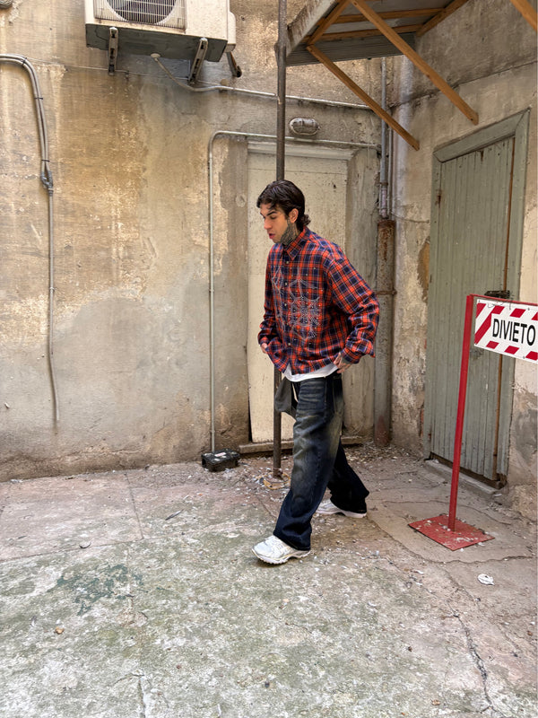 camicia hydo strass red