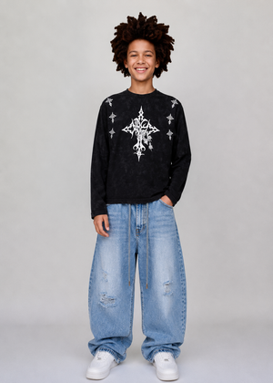Loongsleeve chrome junior black