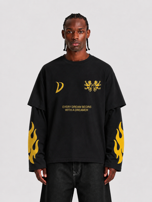 double longsleeve flame black