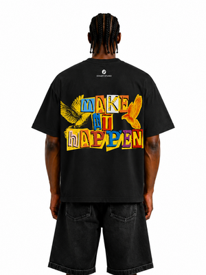 T-shirt make black