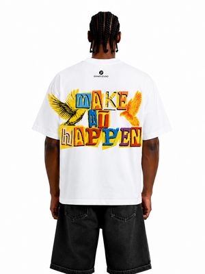 T-shirt make white