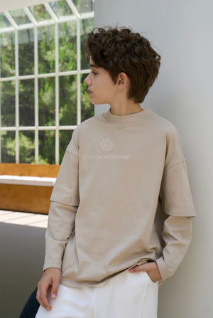 loongsleeve beige bambino