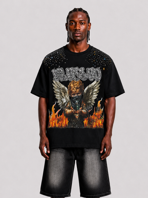 t-shirt blessed black