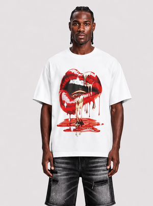 t-shirt heart white