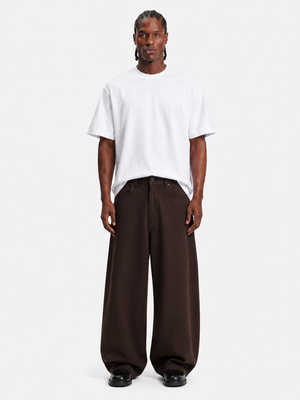 Pantalone balloon lino brown