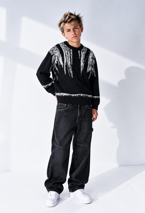 Maglione stone junior black