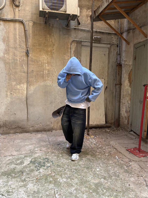 hoodie kanye light blu