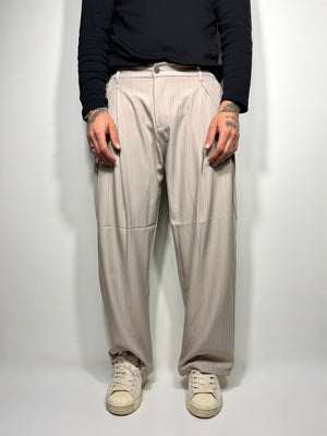 pantalone jersey beige