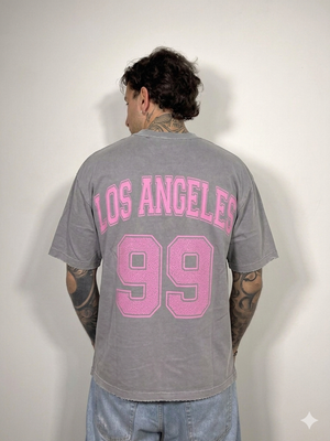 t-shirt los angeles grey