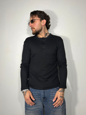 maglia serafino black