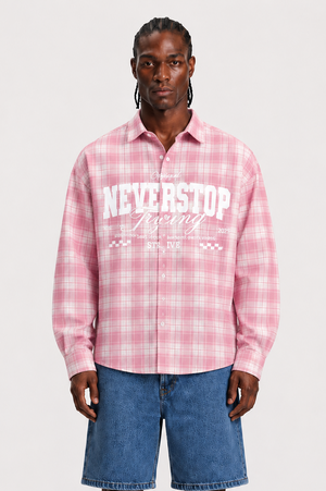 camicia never stop rose