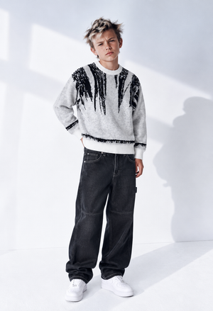 Maglione stone junior White