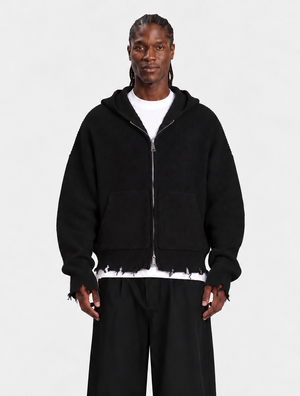 maglione ropture zip black