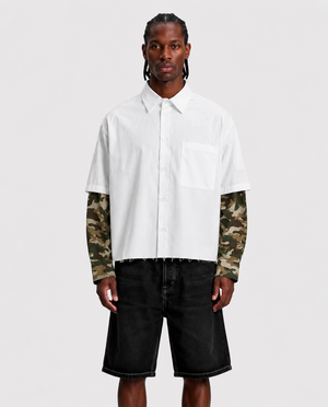 Camicia empty camo white