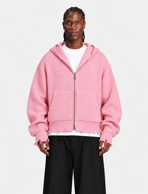 maglione ropture zip rose