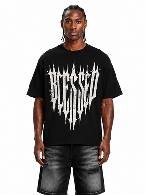 t-shirt blessed black
