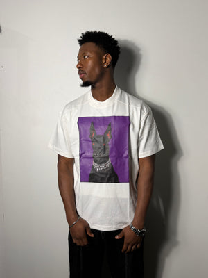 t-shirt dependencia dob white