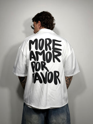 camicia more amor white