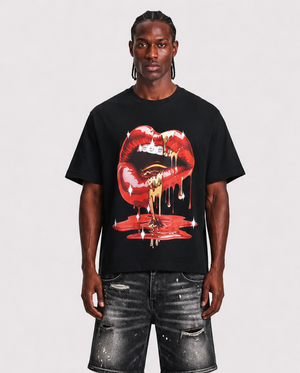 t-shirt heart black