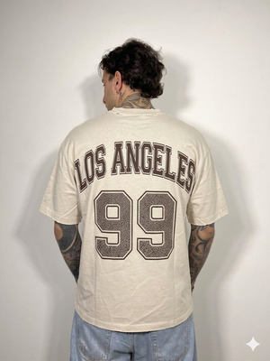 t-shirt los angeles beige