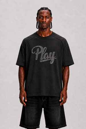 t-shirt play black