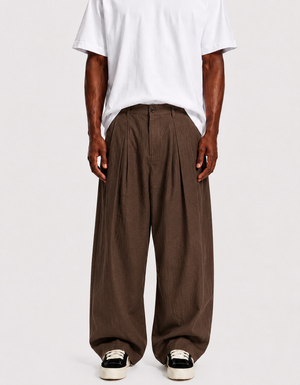 pantalone research brown lino
