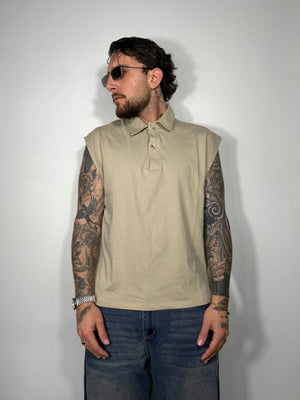 polo giromanica beige