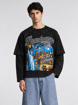 Loongsleeve brandname black