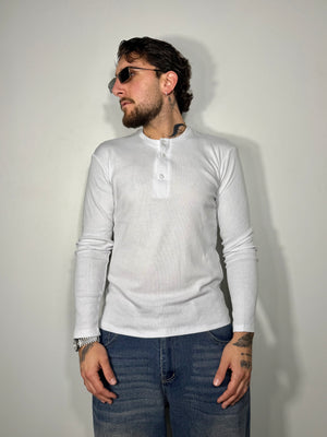maglia serafino white