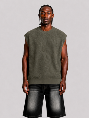 gilet bali  in maglia green
