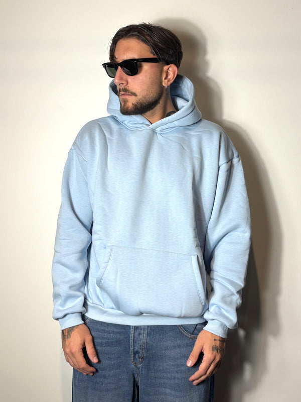 felpa boxy blu