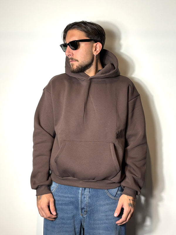Felpa boxy Brown