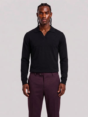Polo galles long black
