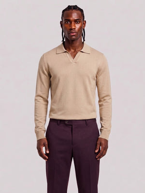 Polo galles long beige