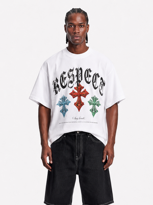 t-shirt respect white