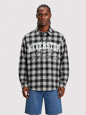 camicia never stop black