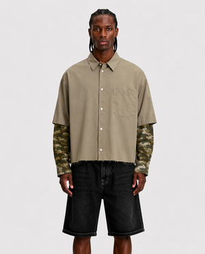 Camicia empty camo beige