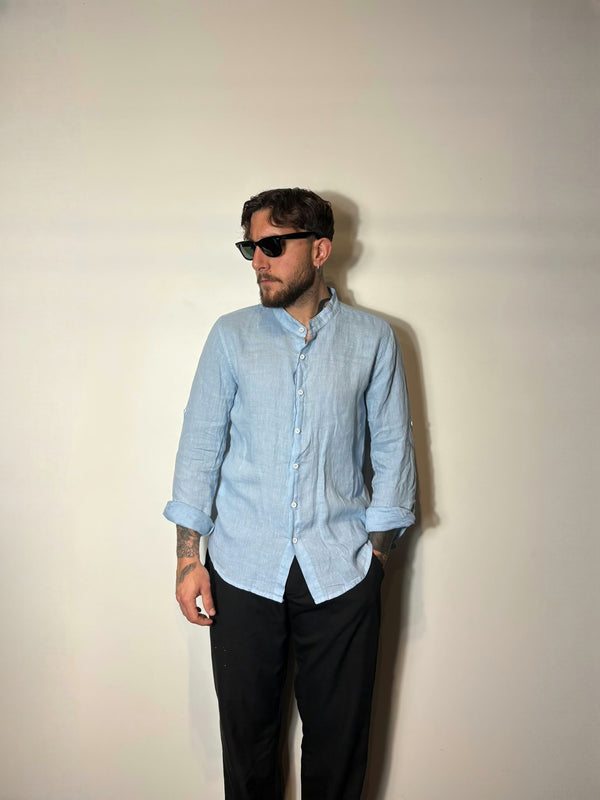 Camicia Lino Blu