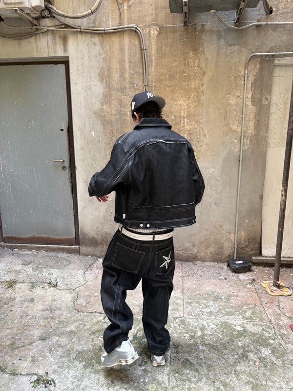 coordset denim hydo black
