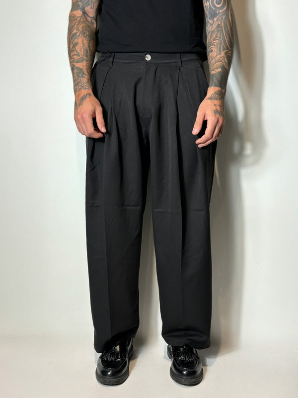 pantalone baggy london black