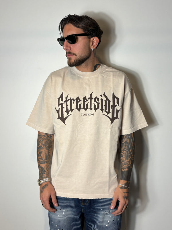 t-shirt streetside beige